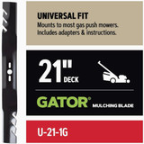 Oregon Gator 21 In. Universal  Gas Push Mower Blade U-21-1G 724890