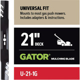 Oregon Gator 21 In. Universal  Gas Push Mower Blade U-21-1G 724890