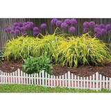 Emsco Group 24 In. W. x 13 In. H. White Plastic Picket Fence