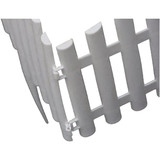 Emsco Group 24 In. W. x 13 In. H. White Plastic Picket Fence 2140 707970