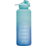 Epoca Primula 64 Oz. Blue Ombre Plastic Water Tracking Bottle PHKH-64BL02