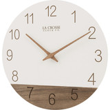 La Crosse Clock Co. 12 In. Sierra Wood Wall Clock  404-3630B