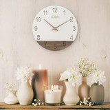 La Crosse Clock Co. 12 In. Sierra Wood Wall Clock  404-3630B 648852