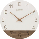 La Crosse Clock Co. 12 In. Sierra Wood Wall Clock  404-3630B 648852