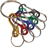 Lucky Line Mini I.D. Nickel-Plated Key Ring Assorted Colors 45901