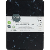 Core Kitchen Black Recycled Plastic Board With Non-Slip Footing, 8 In. x 6 In.