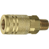Tru-Flate Industrial/Milton Series Push-to-Connect 3/8 In. MNPT Coupler