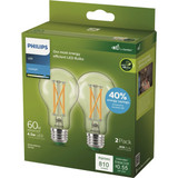 Philips Ultra Efficient 60W Equivalent Daylight A19 LED Light Bulb (2-Pack) 582601 551950