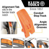 Klein Tools 1-2 In. EMT Aluminum Conduit Bender with Angle Setter 51606 509135