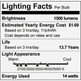Philips 100W Equivalent 5 CCT A19 Medium Dimmable LED Light Bulb (2-Pack)