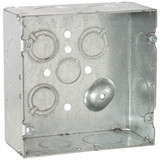 Southwire 2-Gang Steel Square Wall Box, 42 Cu. In. 72171-3/4-1W