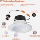 Halo LT 4 In. IC Rated 5CCT LED Recessed Light Kit, 650 Lm. LT4069FS1EWHR 547089