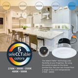 Halo LT 4 In. IC Rated 5CCT LED Recessed Light Kit, 650 Lm. LT4069FS1EWHR 547089
