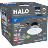 Halo LT 4 In. IC Rated 5CCT LED Recessed Light Kit, 650 Lm. LT4069FS1EWHR 547089