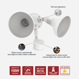 Halo White Motion Activated Incandescent Security Floodlight Fixture