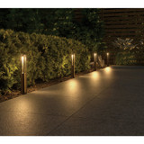 Nebo LED Espresso All-Weather Metal Bollard Style Path Light Kit (6-Piece)