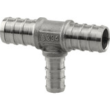 PlumbEeze 1/2 In. x 1/2 In. x 3/8 In. Stainless Steel PEX Tee PE-PS-T050503