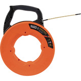 Klein 3-16 In. W. x 100 Ft. L. Fiberglass Fish Tape with Spiral Steel Leader 56351 557657