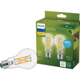 Philips Ultra Efficient 60W Equivalent Soft White A19 LED Light Bulb (2-Pack) 582593 555167