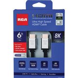 RCA 6 Ft. Black 8K Ultra High Speed HDMI Cable DH6UDE