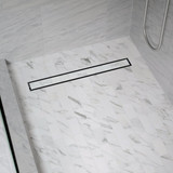 B&K 24 In. Linear Shower Drain Tile-In Grate Brushed Nickel