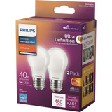 Philips Ultra Definition 40W Equivalent A15 Medium LED Light Bulb (2-Pack)