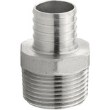Plumbeez 1 In. x 1 In. MPT Stainless Steel PEX Adapter PE-PS-MA10