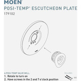 Moen Posi-Temp 7 In. O.D. Escutcheon Plate
