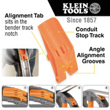 Klein Tools 3-4 In. EMT Aluminum Conduit Bender with Angle Setter 51607 536347