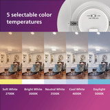 Philips 6 In. White Selectable CCT LED Retrofit Recessed Light Kit (2-Pack) 580415 535359
