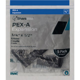 SharkBite 3/4 In. x 1/2 In. 90 Deg. Poly Reducing PEX-A Elbow (1/4 Bend) (5-Pack)