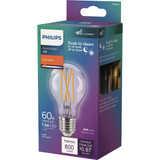 Philips 60W Equivalent Soft White A19 Medium Dusk to Dawn LED Light Bulb 586891 534280