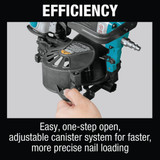 Makita Straight 1-3-4 In. Coil Roofing Nailer AN454 347542