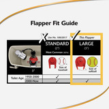 Korky 3 In. Premium Rubber Adjustable Flapper 3060BP 400356