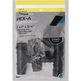 SharkBite 1 In. x 1 In. x 3/4 In. Barb Reducing Poly PEX-A Tee (5-Pack)