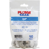 Plumbeeze 3/4 In. Stainless Steel PEX Pinch Clamp (10-Pack) PE-PS-PC07-10