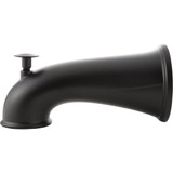 Danco 6 In. Matte Black Decorative Tub Spout with Pull Up Diverter 9D00011080