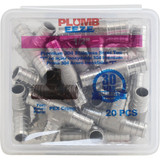 PlumbEeze 1/2 In. Stainless Steel PEX Tee (20-Pack)