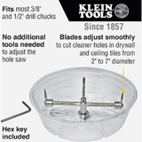 Klein 2 In. to 7 In. Adjustable Hole Saw