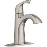 Moen Lindor 1-Handle Lever Centerset Bathroom Faucet, Spot Resist Brushed Nickel