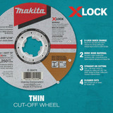 Makita X-LOCK Type 1 5 In. x 0.045 In. x 7-8 In. Metal Thin Cut-Off Wheel E-00474 354873