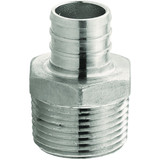 Plumbeez 3/4 In. x 3/4 In. MPT Stainless Steel PEX Adapter PE-PS-MA07