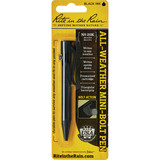 Rite in the Rain Black All-Weather Mini-Bolt Pen, Black Ink 20K 366857