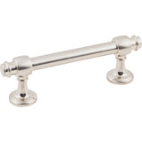 KasaWare 4" Overall Length Beveled Edge Satin Nickel Bar Pull (8-Pack)