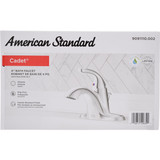 American Standard Cadet Chrome 1-Handle Lever 4 In. Centerset Bathroom Faucet with Pop-Up