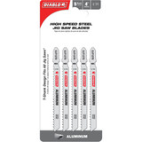 Diablo T-Shank 4 In. 8 TPI Steel Jig Saw Blade for Aluminum (5-Pack)