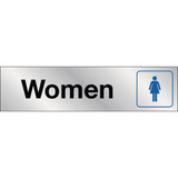 Hy-Ko 2x8 Women Restroom Sign 479