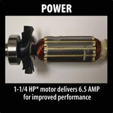 Makita 6.5-Amp 1.25 HP Variable Speed Compact Router RT0701C 390187