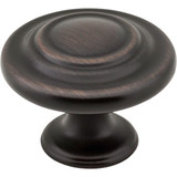 Elements Arcadia 1-5/16 In. Brushed Oil Rubbed Bronze Round Cabinet Knob 107DBAC