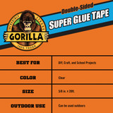 Gorilla 5-8 In. x 20 Ft. Super Glue Tape 109340 317076